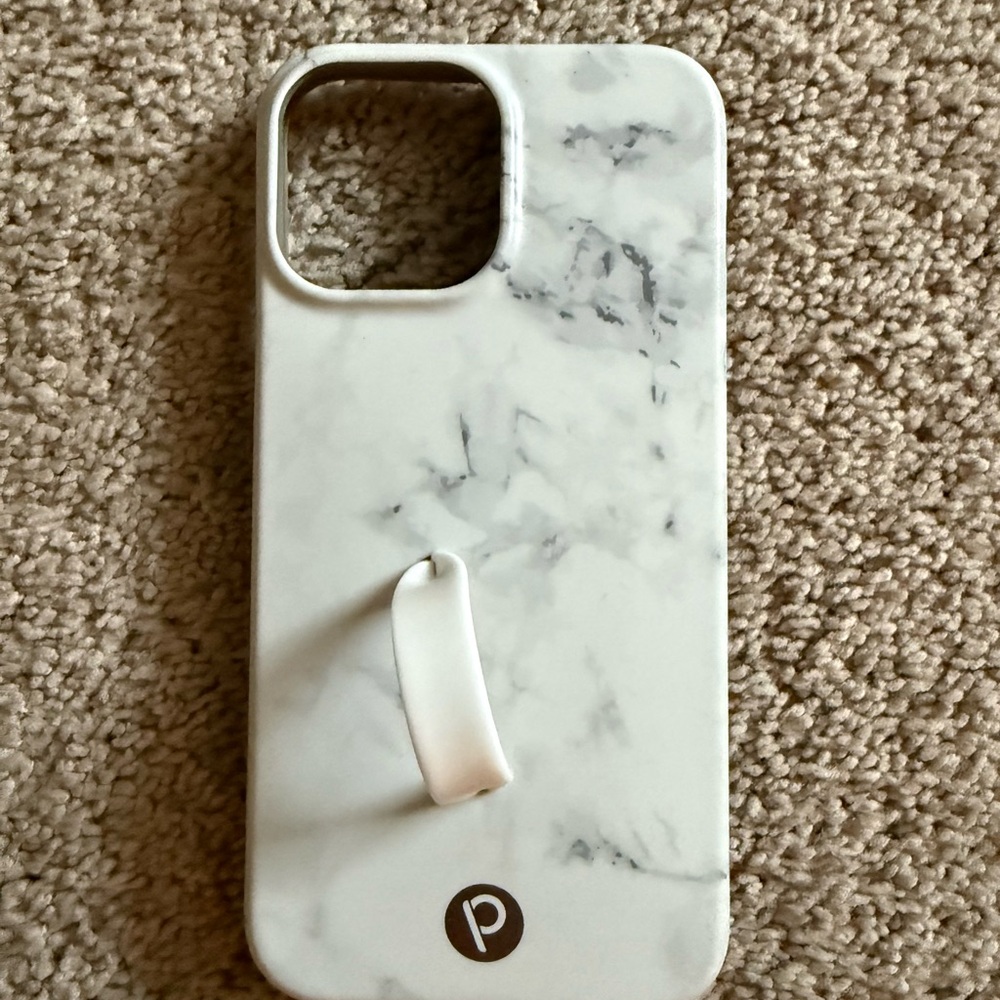 Loopy: Marble Phone Case with Finger Loop for iPhone 14